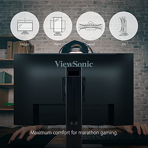 ViewSonic XG2431 24 Inch 1080p 0.5ms 240Hz Gaming Monitor with FreeSync Premium, Advanced Ergonomics, Eye Care, HDR400