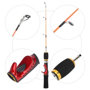 30.5cm/12in Ice Fishing Rod Trout, Telescopic Fishing Rods, Fishing Poles Ugly Stick with 2 Sections for Spinning Fishing Rod