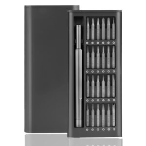 xool precision screwdriver set magnetic, 25 in 1 with 24 piece small screwdriver set, mini pocket screwdriver kit magnetic for computer/xbox/ ps3/ ps4/ eyeglass/iphone/camera/nintendo/drone/watch