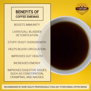 Organic Coffee Enema Coffee Gold Coffee Enema Organic High Caffeine Coffee (44 Higher Caffeine) by S.A. Wilson Enema Coffee 2-Pack with Kinara Coffee Scoop, 3 Piece Set