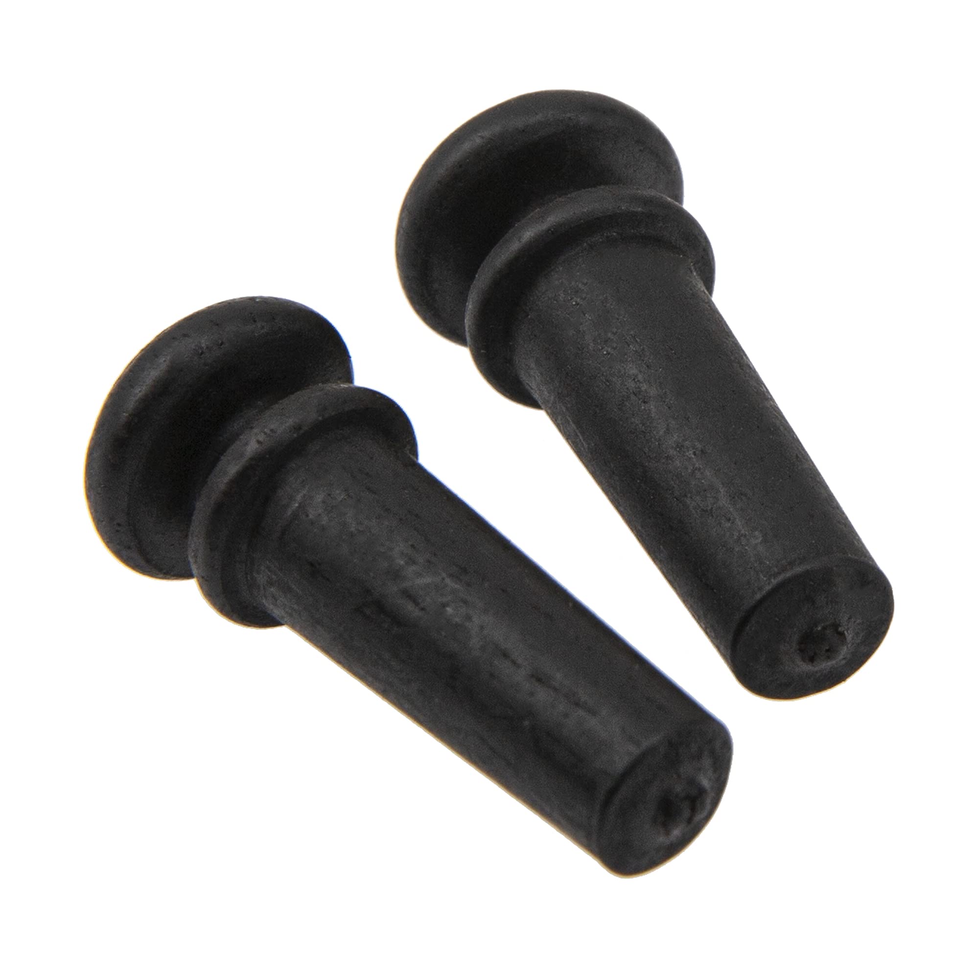 5Pcs Yootones Slotted Acoustic Guitar Ebony End Pins Endpin Compatible with Taylor Martin Guitar Parts (Black)