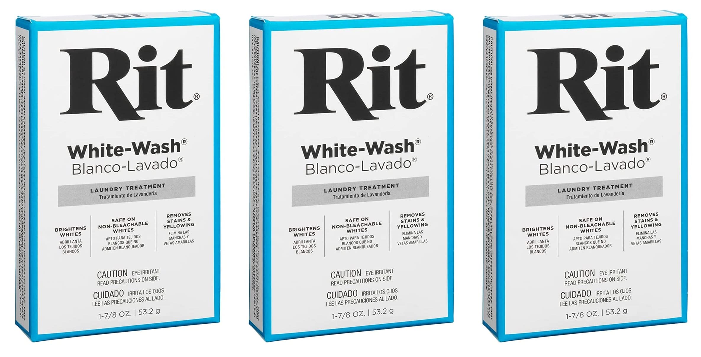 Rit Dye Powdered Fabric Dye, White Wash, 1 7/8-Ounce (Three Pack)