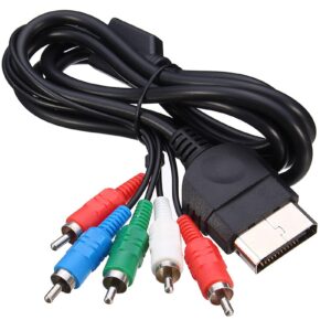 jedihra 6ft av component cable for classic original xbox rca audio video hd cord (1 pack)