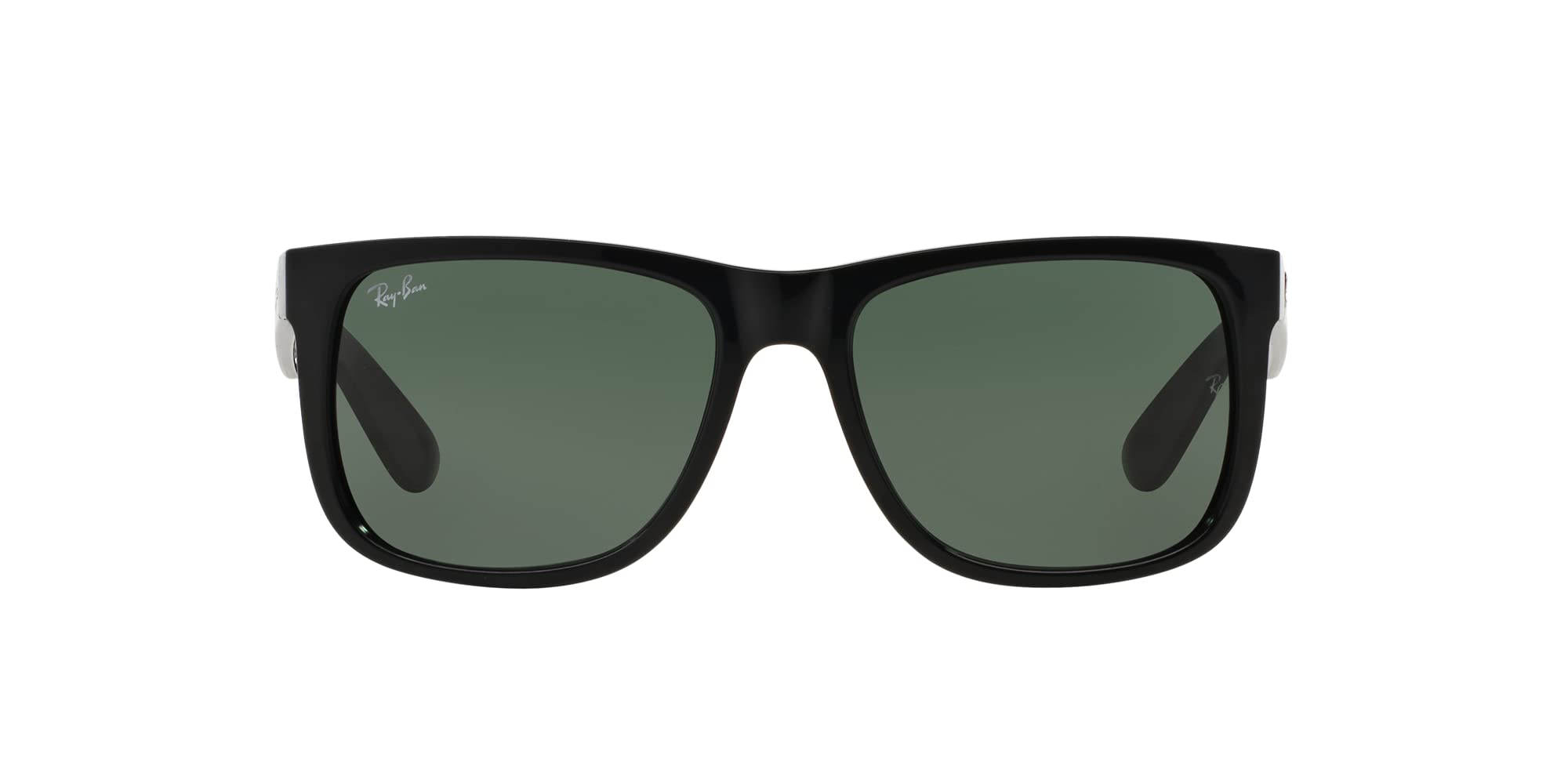 Ray-Ban RB4165 Justin Sunglasses + Vision Group Accessories Bundle (Black/Dark Green (601/71),55), unisex-adult