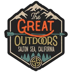 salton sea california the great outdoors design 2-inch vinyl decal sticker