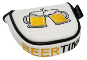 readygolf beer time embroidered putter cover - mallet