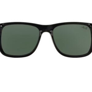 Ray-Ban RB4165 Justin Sunglasses + Vision Group Accessories Bundle (Black/Dark Green (601/71),55), unisex-adult