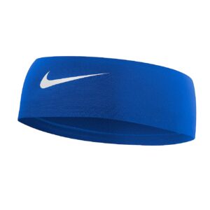 nike dry wide headband (youth - royal)