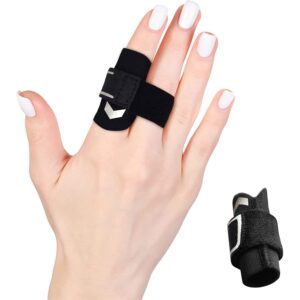 VHOPMORE Neoprene Finger Splints Wraps Adjustable Finger Brace Trigger Finger Buddy Splint Mallet Finger Guards for Arthritis Sport Finger Support Sleeves Protector for Basketball Volleyball Tennis