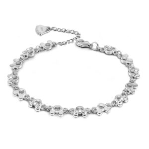 dankadi fashion cute mickey bracelet for women 925 sterling silver adjustable charm jewelry gift birthday gift for women wife her (fashion design)