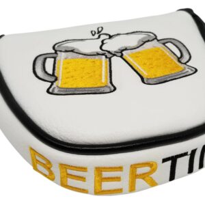 ReadyGOLF Beer Time Embroidered Putter Cover - Mallet