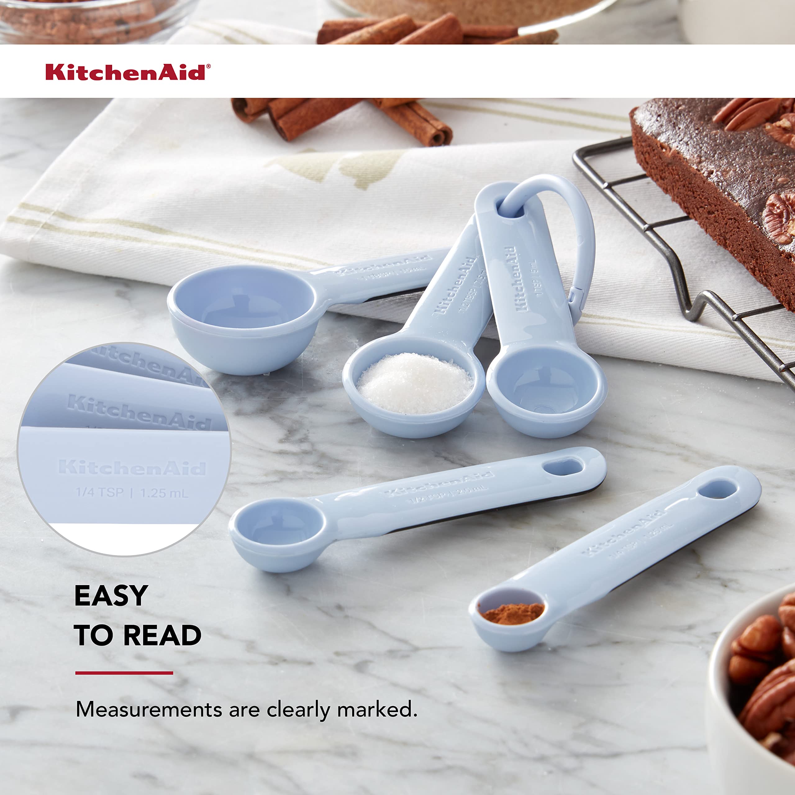 KitchenAid Universal Measuring Spoon Set, 5-Piece, Lavender