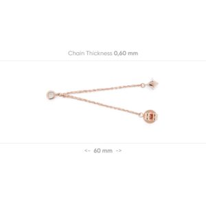 Zen Diamond 14K Rose Gold Dangle Earring - 0.05 Carat Dainty Diamond Earrings (G-SI) - Birthday, Valentine's day, Mother's day gifts for women - 14k real gold earrings with Jewelry Box