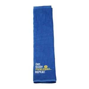 LEVLO Pickleball Sports Lovers Gift Eat Sleep Pickleball Repeat Cotton Towels for Pickleball Lovers (Eat Sleep Pickleball Repeat)