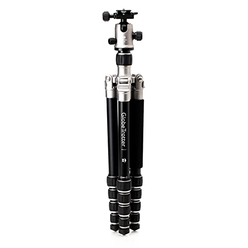 Benro MeFOTO Globetrotter Travel Tripod, Ballhead and Monopod in Titanium, 2 Series Aluminum Legs, 4 Leg Sections, Twist Leg Locks, Padded Carrying Case (BMGTATTN)