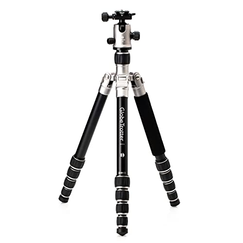 Benro MeFOTO Globetrotter Travel Tripod, Ballhead and Monopod in Titanium, 2 Series Aluminum Legs, 4 Leg Sections, Twist Leg Locks, Padded Carrying Case (BMGTATTN)