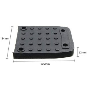 EKDJKK Stilt Sole Anti-Slip Pads for Drywall, 4pcs Stilts Sole Foot Pads Stilt Sole Replacement Kit,Construction Tripod Mat with Screw,Non-Slip Indoor Decoration(Black)