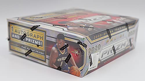 2020/21 Panini Prizm NBA Basketball Retail Box - 24 Packs of 4 Cards Each - 1 Autograph and 12 Prizms Each Box