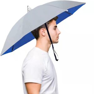 Fishing Umbrella Hats Gardening Folding Umbrella Hat HeadwearSun Rain Cap Adjustable Multifunction Outdoor Headwear