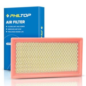 PHILTOP Engine Air Filter CA10242 Replacement for Select Ford, Lincoln, Mazda, and Mercury Models, Flexible Panel