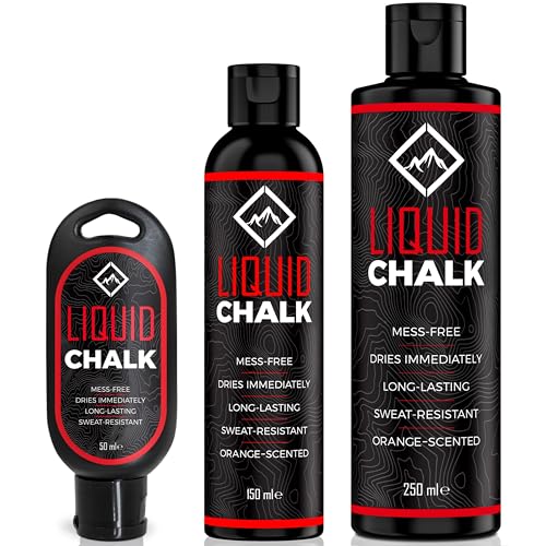 SURVIVOR Liquid Chalk – Gym Chalk for Weightlifting, Rock Climbing, Bouldering, Gymnastics, Pole Grip, & More - Lifting Chalk & Climbing Chalk for Dry Hands - Liquid Grip Hand Chalk for Lifting & More