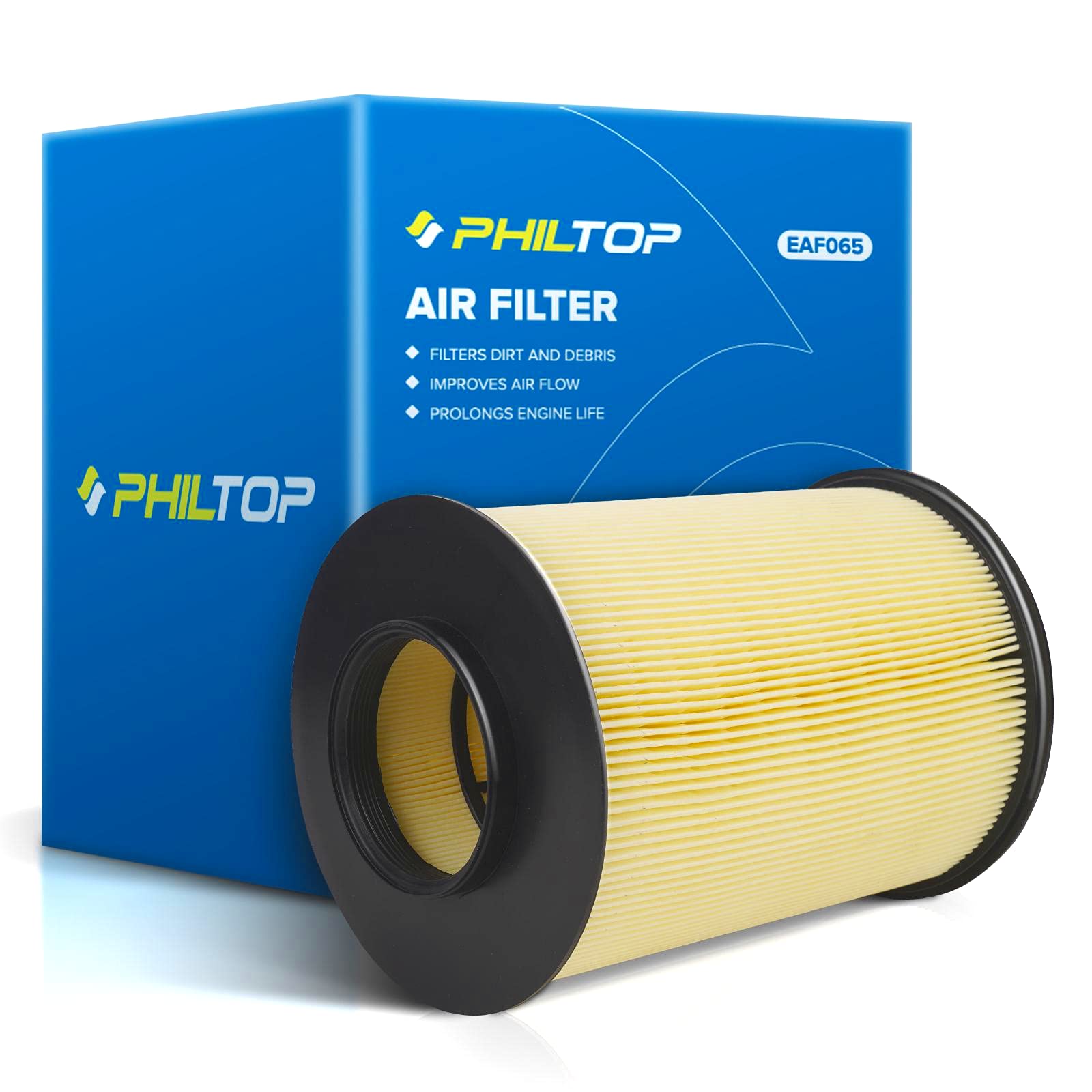 PHILTOP Engine Air Filter CA11114 Replacement for Ford Escape, Focus, Transit Connect & Lincoln MKC, 2012-2019