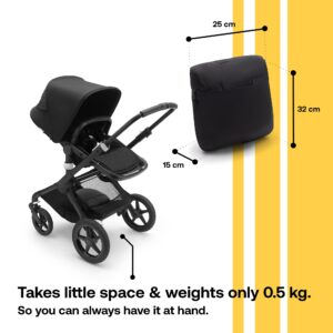 Bugaboo, Midnight Black Footmuff - All-Season, Waterproof, Polyester Stroller Accessory