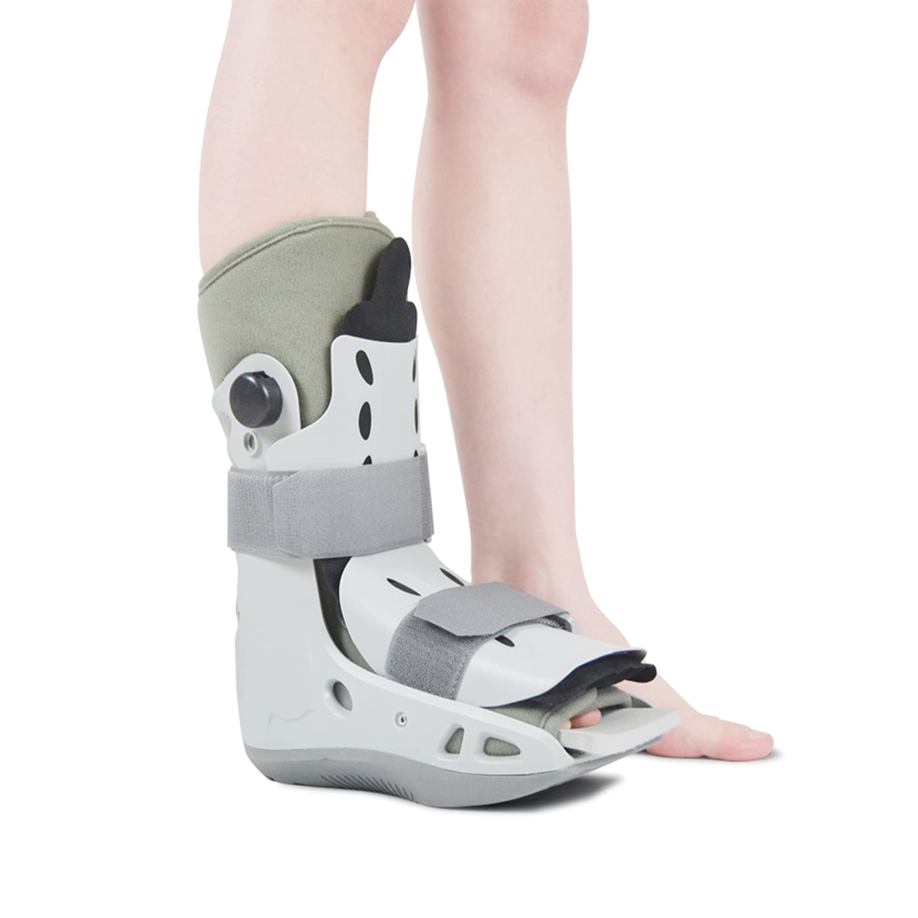 Walking Boot Medical Orthopedic Walker Boot for Ankle and Foot Injuries for Broken Foot Sprained Ankle Fractures or Achilles Surgery Recovery Inflatable Surgical Leg Cast,Lager