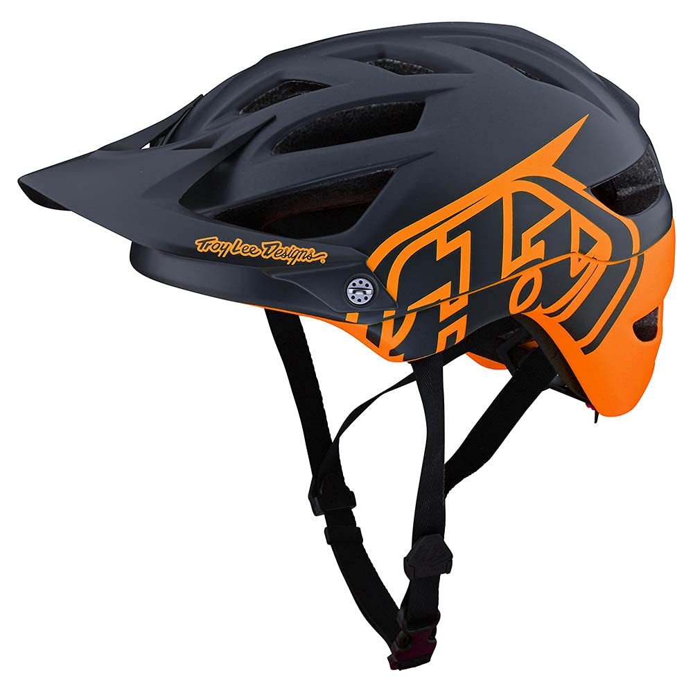 Troy Lee Designs Adult|All Mountain|Bicycle Half Shell A1 Helmet Classic W/MIPS - (Tangelo/Marine, X-Small/Small)