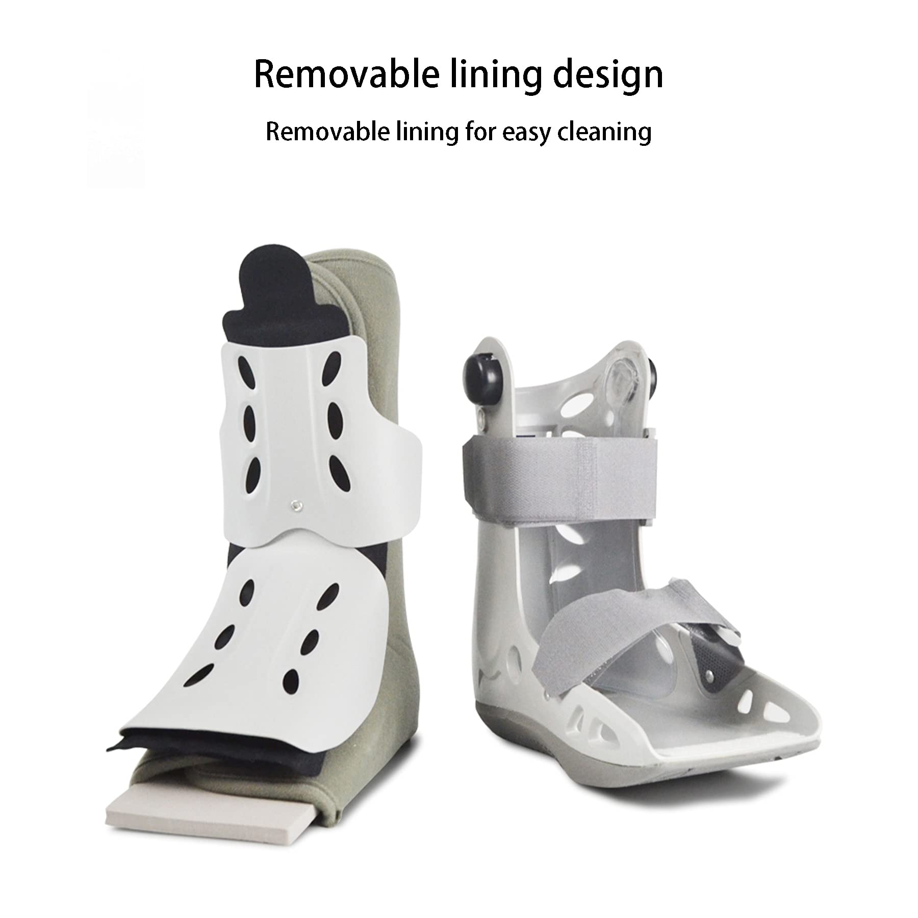 Walking Boot Medical Orthopedic Walker Boot for Ankle and Foot Injuries for Broken Foot Sprained Ankle Fractures or Achilles Surgery Recovery Inflatable Surgical Leg Cast,Lager