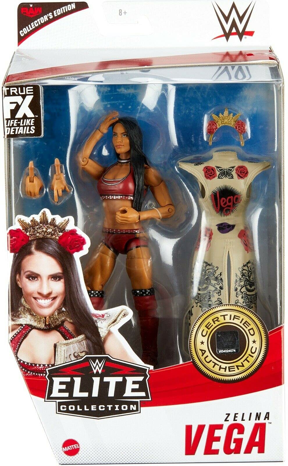 WWE RAW Collection Series - Zelina Vega - Collect Iconic Figures of Favorite WWE Superstars! - Approx 6"