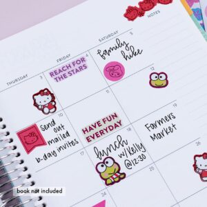 Sticker Book - Hello Kitty and Friends. Cute Colorful Designs Perfect for Collecting, Color-Coding, and Organizing. 12 Pages of 416 Stickers Total by Erin Condren.