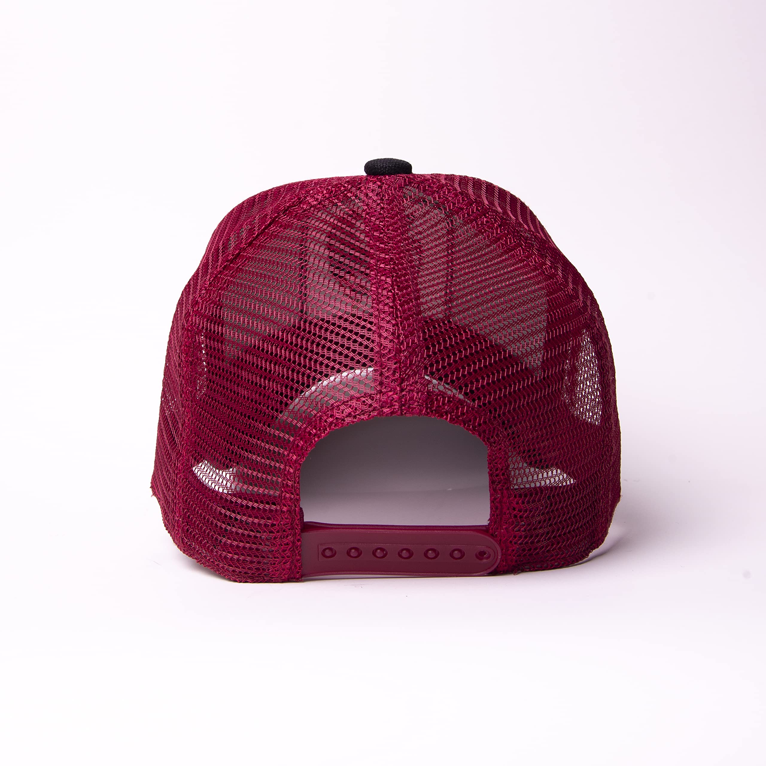 GOLD STAR HAT - Rooster Trucker hat cap red mesh in The back