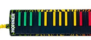 Hohner 32-Key Airboard - Rasta Print Bundle with Gig Bag and Austin Bazaar Polishing Cloth