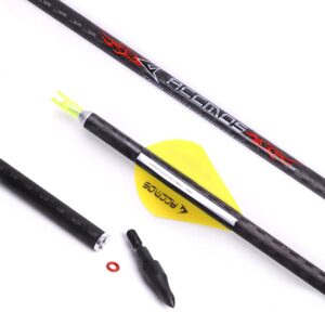 Spine 200 Arrow 28 Inch Arrow Target Practice Arrow Hunting Arrow Carbon Arrows Compound Bow Recurve Bow Adult Youth Archery Indoor Outdoor Shooting Field Tip 12pc