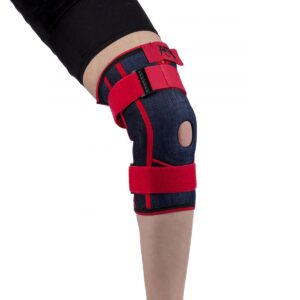 armor jeans patella and ligament hinge supported knee brace - strong support for ligament injuries, soft tissue lesions, knee joint traumas (x-large)