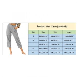 Leirke Womens Linen Buttons Cropped Pants High Elastic Waist with Pockets for Summer Casual Work Crop Pants Stretch Capris(Khaki,Medium)