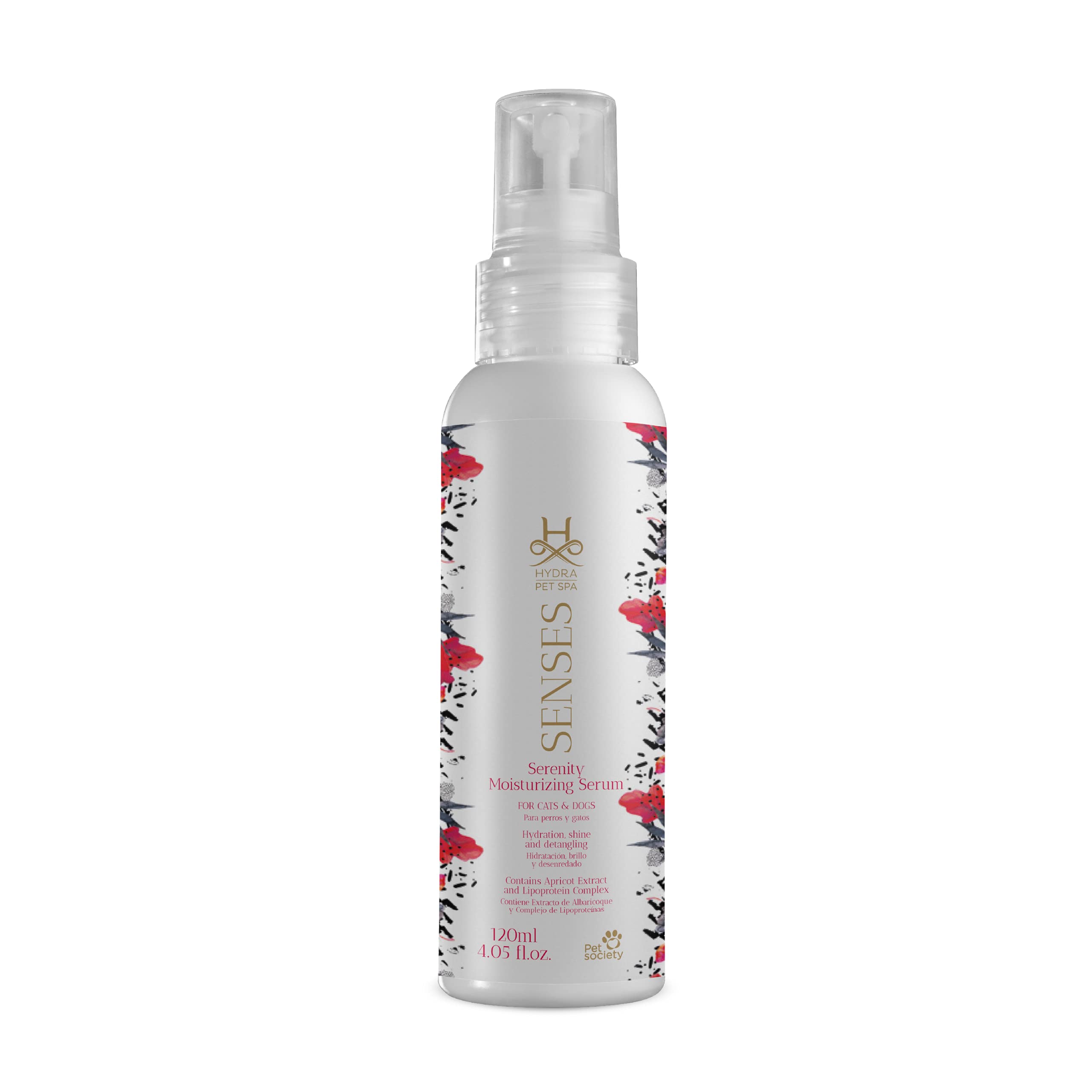 Hydra Senses Serenity Moisturizing Serum for Pets, Moisturizing Spray for Dogs and Cats, Pet Detangling Spray, Promotes a Soft and Shiny Coat