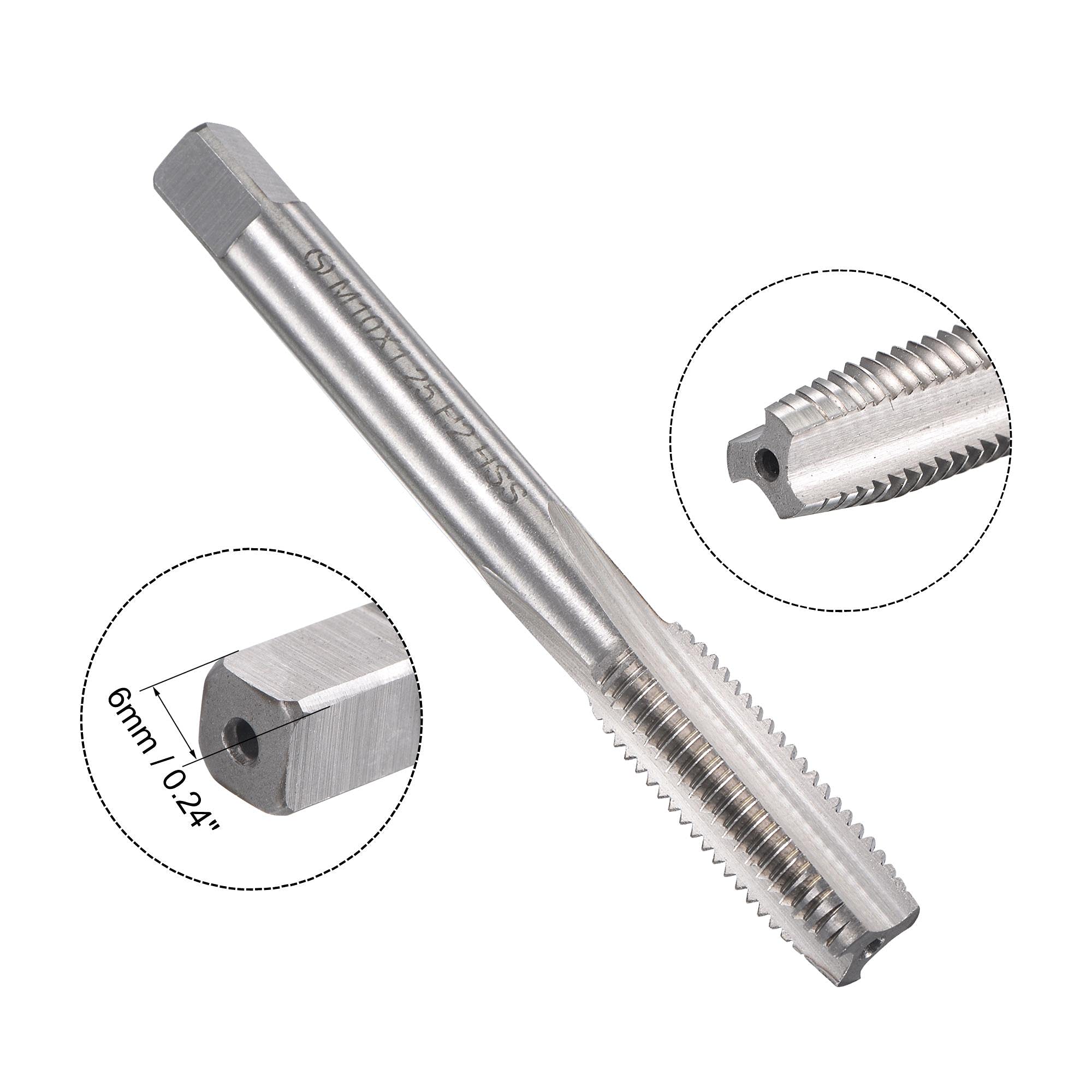 uxcell M10 x 1.25mm Metric Tap and Die Set, Machine Thread Screw Tap with Round Threading Die, Tap & Die Kit for Nut Screw Bolt Thread Repair