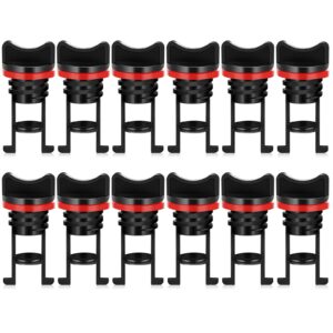 Boao Nylon Kayak Drain Plugs Thread Drain Plugs for Kayak Dinghy Canoe Boat (Red, 12 Pieces)