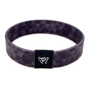 Hang Loose Bands - Southwestern Bracelet for Men, Women & Teens - Comfy Tribal Print and Boho - Western Style Reversible Wristband - Graphite Gear | Small: 6.5" (most common fitting size)