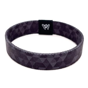 Hang Loose Bands - Southwestern Bracelet for Men, Women & Teens - Comfy Tribal Print and Boho - Western Style Reversible Wristband - Graphite Gear | Small: 6.5" (most common fitting size)