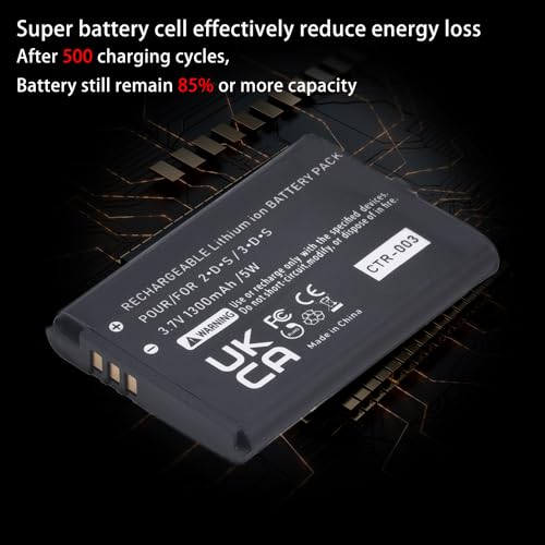 PowerTrust CTR-003 CTR 003 Rechargeable Battery Compatible with 2DS 3DS Console Battery