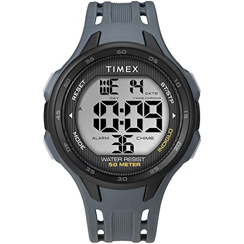 Timex Men's DGTL Sport 45mm Watch – Blue Case with Blue Resin Strap