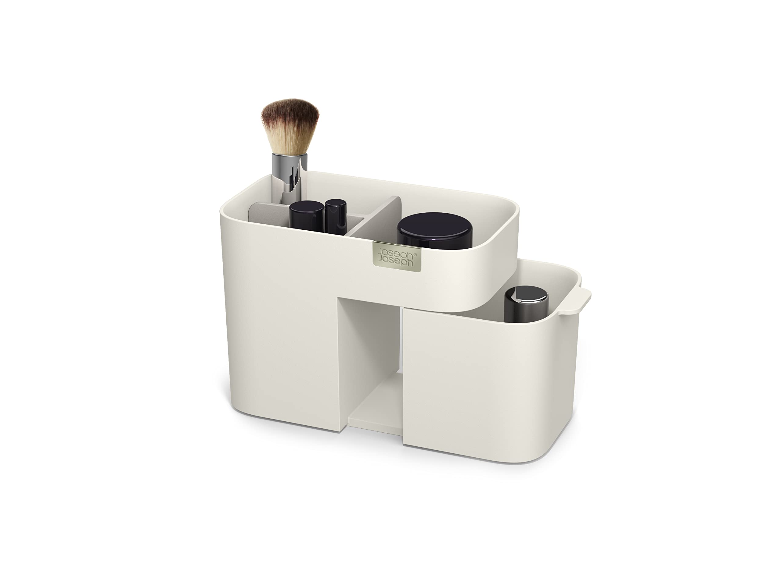 Joseph Joseph 75003 Viva Makeup Cosmetic Storage Organizer with Drawer, Small, Shell