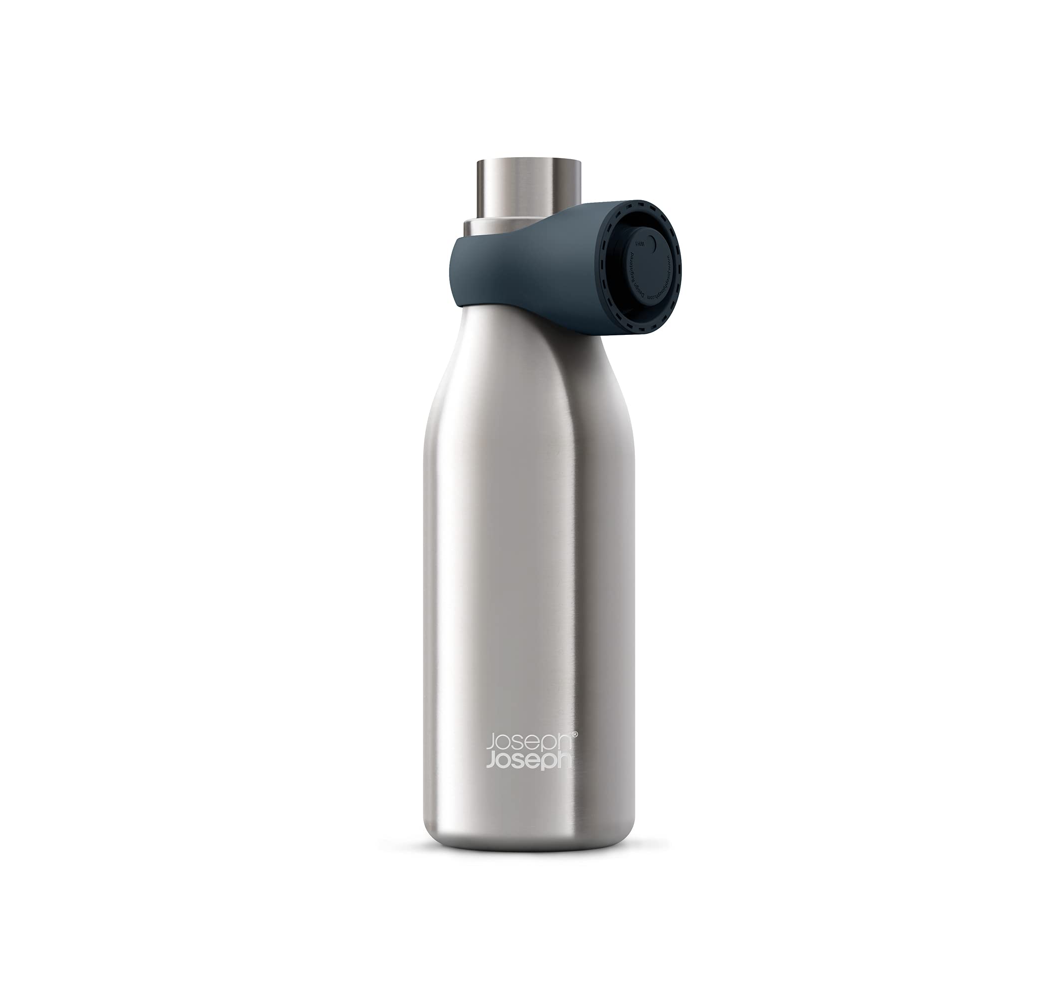 Joseph Joseph Loop™ Vacuum Insulated Water Bottle 500 ml (17 fl. oz) - Brushed/Anthracite