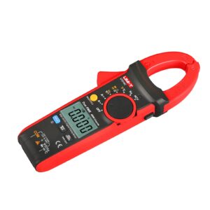 UNI-T Clamp Meter UT216C, Inrush Current AC/DC 600A TRMS HVAC Volt Amp Ohm Meter Multi Meter, Auto Ranging 6,000 Counts, Voltage Frequency Resistance Capacitance Temperature Continuity Diode Tester