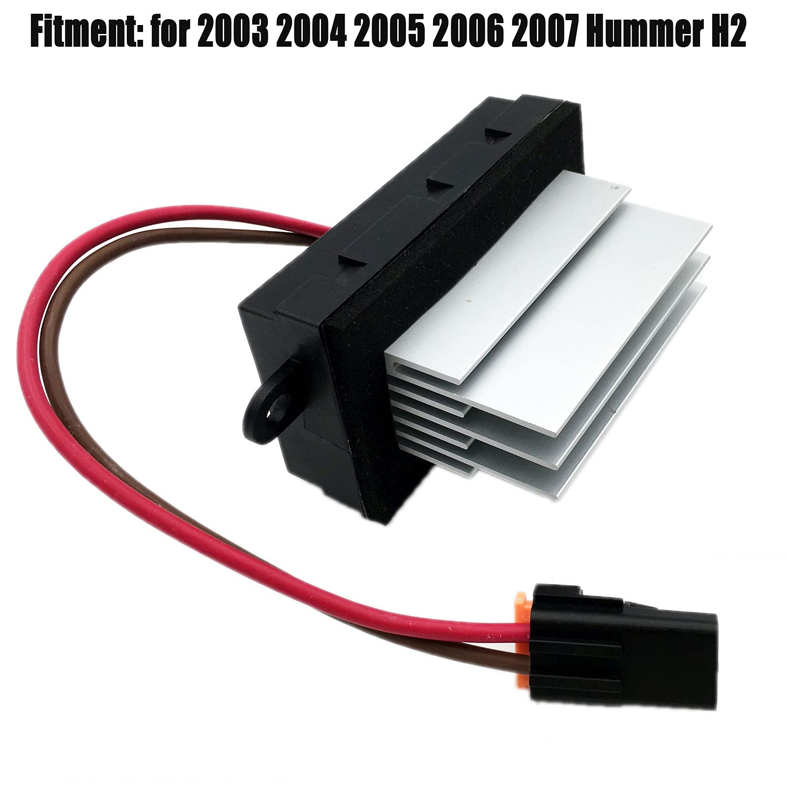 Blower Motor Resistor Compatible with Hummer H2 2003-2007 - Heater Blower Motor Fan Repl. 19331830, 19329838, 89023355, 93803637, 88986529