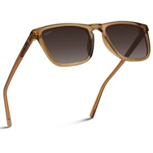 WearMe Pro - Polarized Lens Square Modern Sunglasses for Men