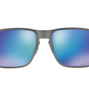 Oakley OO4123 Holbrook Metal Sunglasses + Vision Group Accessories Bundle (Matte Gunmetal/Prizm Sapphr Iridium Polarized (412307))